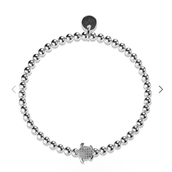 Nogu Tortuga | Silver | Crystal Sea Turtle Bracelet - Picture 1 of 5